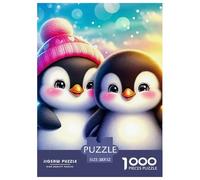 Penguin, 1000-piece Jigsaw Puzzle, Creative Construction Activity Resulting in Displayable Visual Statement, Tasteful Decor Choice Elevating Domestic Atmosphere Personality, Suitable for Ages 12+, 5