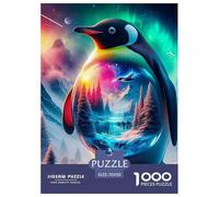 Penguin, 1000-piece Jigsaw Puzzle, Engaging Mental Workout Transforming Leisure Time Into Productive Play, Ideal Cooperative Task Strengthening Communication Teamwork Relationships, Suitable for Ages