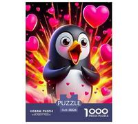 Penguin, 1000-piece Jigsaw Puzzle, Exciting Problem Based Competition Fostering Determination Adaptability Quick Thinking, Enjoyable Social Pastime Encouraging Performance Driven Participation, Suitab