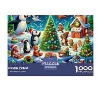 Penguin 1000 Piece Jigsaw Puzzle for Adults Challenging for Challenging Family Activity Games Colorful for Home Decor Gifts 38x26cm/1000pcs