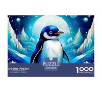 Penguin 1000 Piece Jigsaw Puzzle for Adults Educational Challenge for Challenging Family Activity Games Colorful Hard Puzzle for 38x26cm/1000pcs Family Decorations