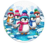 Penguin 1000 Piece Jigsaw Puzzle for Kids And Adults Winter Scene Brainteasing Jigsaws Educational Games Great Gift 1000pcs (67.5x67.5cm)