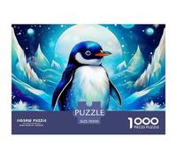 Penguin, 1000-piece Jigsaw Puzzle, Interactive Learning Oriented Pastime Blending Fun Thinking Cooperation, Excellent Domestic Activity Supporting Positive Communication Habits, Suitable for Ages 12+,