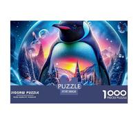 Penguin, 1000-piece Jigsaw Puzzle, Mindful Concentration Activity Supporting Patience Consistency Steady Problem Solving, Calming Leisure Choice Ideal for Reflective Personal Time, Suitable for Ages 1
