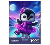 Penguin, 1000-piece Jigsaw Puzzle, Satisfying Creative Diversion Enhancing Mood Confidence Accomplishment, Pleasant Home Based Entertainment Suitable for Quiet Nights Weekends, Suitable for Ages 12+,
