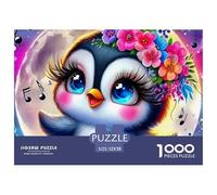 Penguin, 1000-piece Jigsaw Puzzle, Thoughtful Recreational Challenge Promoting Attentiveness Dexterity Steady Progress, Ideal Companion for Calm Personal Reflection Shared Participation, Suitable for