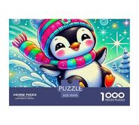 Penguin, 1000-piece Jigsaw Puzzle, Versatile Recreational Game Balancing Relaxation Intelligence Creativity, Enjoyable Choice for Families Individuals Gifting Display, Suitable for Ages 12+, 70x50cm