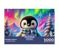 Penguin 1000 Piece Jigsaw Puzzles Handwork Challenging Puzzle Educational for Challenging Family Activity Games Colorful for Home Decor Gifts 38x26cm/1000pcs
