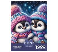 Penguin 1000-Piece Jigsaws Puzzles for Adults Challenging Puzzle Games Fun, Challenging & Brainteasing Games for Adults And Kids Age 12 Years Up Home Decoration Puzzle 38x26cm/1000pcs