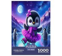 Penguin 1000 Pieces Jigsaw Puzzles with Paper Art Perfect for Relaxation Adult Fun Challenges 38x26cm/1000pcs