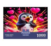 Penguin 1000 Pieces Jigsaw Puzzles with Paper Art Perfect for Relaxation Adult Stunning Puzzle 70x50cm/1000pcs