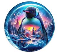 Penguin 1000 Pieces Jigsaws Creative Arts Circular Puzzle Jigsaw Puzzles Creative Challenging & EducationalArt 1000pcs (67.5x67.5cm)