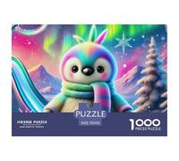 Penguin 1000 Pieces Portable Jigsaw Puzzle Animal for Adults Quirky, Abstract Design, Fun Details, Educational, Challenging Puzzle Games 70x50cm/1000pcs