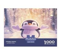 Penguin 1000 Pieces Premium Jigsaw Age 12+ Cool Collage Effect, Home Decoration, Educational, Challenging Puzzle Games 70x50cm/1000pcs