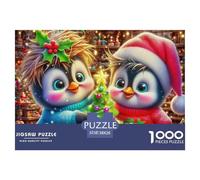 Penguin 1000 Pieces Premium Jigsaw Animal Age 12+ Quirky, Abstract Design, Fun Details, Educational, Challenging Puzzle Games 38x26cm/1000pcs