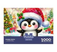 Penguin 1000 Pieces Premium Jigsaw Animal Age 3+ Quirky, Abstract Design, Home Decoration, Educational, Challenging Puzzle Games 70x50cm/1000pcs