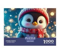 Penguin 1000 Pieces Premium Jigsaw Animal for Adults Cool Collage Effect, Home Decoration, Educational, Challenging 70x50cm/1000pcs