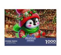 Penguin 1000 Pieces Premium Jigsaw Animal for Adults Gifts Cool Collage Effect, Home Decoration, Educational, Challenging Puzzle Games 38x26cm/1000pcs