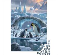Penguin 1000 Pieces Puzzles Challenging And Brainteasing Puzzle Challenge Games Colorful Creative for Adults Teens 1000pcs (75x50cm)