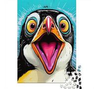 Penguin 1000 Pieces Thickened Paper Penguin Close-up Puzzle Grown-Ups Easy Store Relaxation Hobby Engaging Teaser 38x26cm/1000pcs