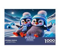 Penguin 1000pc Jigsaw Puzzle Impossible Hard Secret Santa Gift For Home Activity Logic Skill Puzzle Sturdy Paper 38x26cm/1000pcs