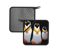 Penguin 2PCS Heat-Resistant Pot mat - 7.1-inch Square Insulation mat, Suitable for Cooking, Baking, hot Pot, etc.