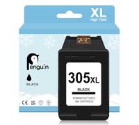 Penguin 305 Black Ink Cartridge Replacement for HP 305 XL for Envy 6032e 6000e 6022e 6020e Envy Pro 6430 6432 DeskJet 2300 2320 2331 1210 1215 305XL Ink Cartridges Replacement