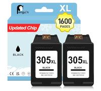 Penguin 305 XL Black Ink Cartridge for HP Deskjet 2810e 2820e 2800e