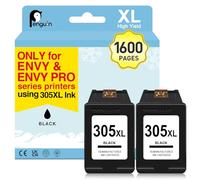 Penguin 305 XL Black Ink Cartridges for Envy 6022e 6020e 6032e 6000e