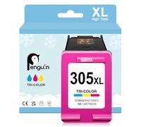 Penguin 305 XL Colour for HP DeskJet 2820e Ink Cartridges for DeskJet 2810e 2800e 4220e 4222e 2710e 2720e 4120e 4130e 4122e Envy 6032e 6020e 6000e Envy Pro 6420 for HP 305 Printer Ink Replacement