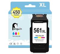 Penguin 561XL Ink Cartridge for Canon 561 XL Colour Compatible with Pixma TS7451 TS7451a TS5350 TS5350a TS7450 TS7450a TS5351 TS5352 TS5353 for Cannon Printer Ink 561 Replacement High Yield