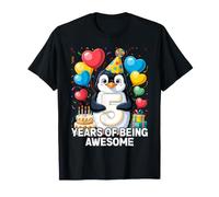 Penguin 5th Birthday for Kids Five Years Old T-Shirt