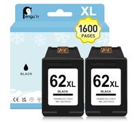 Penguin 62 XL Black Ink Cartridges for HP ENVY 7640 5540 Officejet 5740