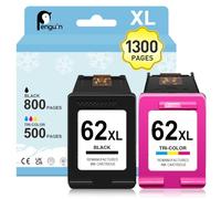 Penguin 62 XL Ink Cartridges for HP ENVY 5640 5540 Officejet 5740