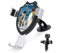 Penguin And Sea Car Phone Mount Universal Auto Phone Holder Adjustable Cellphone Car Mount 360° Rotation, Dashboard & Windshield & Air Vent Strong Suction Cup Phone Stand Compatible with All Smartphon
