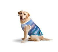 Penguin And Seaprint Medium Large Pets Vest Breathable Summer Lightweight Sleeveless Tank Top T-Shirt