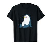 Penguin and the Night Sky Antarctica Value Graphic T-Shirt