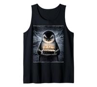 Penguin Animal Birthday Cake Bday Funny Party Spooky Tank Top