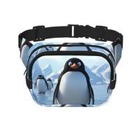 Penguin Antarctica Ice Fanny Packs Belt Bag Small Fashion Crossbody Waist Pack Lightweight Sling Chest Bag Bumbag For Women Men Running Workout Hiking Traveling