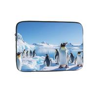 Penguin Antarctica Ice Laptop Case 13 inch, Shockproof Protective Computer Sleeve Cover Water Resistant Laptop Bag Carrying Tablet Cover Briefcase Handbags Gifts for Men Women