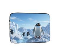 Penguin Antarctica Ice Laptop Case Sleeve 17 inch Laptop Bag Shockproof Computer Carrying Cover Protective Notebook Case