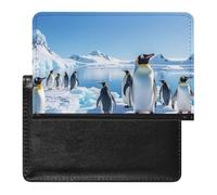Penguin Antarctica Ice Passport Holder ID Card Protector Case Holder Travel Pack Unisex-adult Waterproof Passport