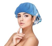 Penguin Antarctica Ice Satin Bonnet Silk Bonnet, Hair Bonnet For Sleeping, Soft Double Layer Silk Sleeping Cap Hair Wrap For Women Natural Hair Curly Hair Braided Hair Long Hair
