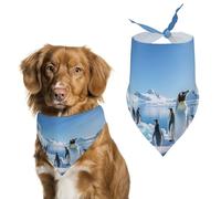 Penguin Antarctica IcePet Scarf Dog Bandana for Small Medium Large Exquisite Unique Cat Dogs Kerchief Premium Fabric Cute Triangle Cat Dogs Bibs Scarf