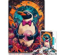 Penguin Art Adult Jigsaws 2000 Pieces Difficult,Pattern Assembly Fun at Home Activities,Birthday Present,Travel Gifts 70x100cm