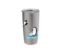 Penguin at Kite Surfing Stainless Steel Insulated Tumbler