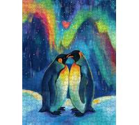 Penguin Aurora Jigsaw Puzzle 6000 Piece, Puzzles for Adults 6000, The Impossible Challenge, Jigsaw Puzzle Games Classic Educational, Wooden Puzzles, for Home Wall Decoration Gift FNKL1-834