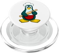 Penguin Baker Rolling pin PopSockets PopGrip for MagSafe