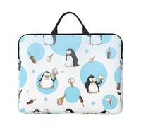Penguin Balloon Snowflake 14in Laptop Case Tablet Computer Protection Bag Protective Hard Shell Cover
