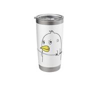 Penguin Bird with Samurai Sword Looking Angry Stainless Steel Insulated Tumbler